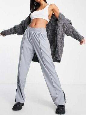 Abercrombie & Fitch Light Gray Track Joggers